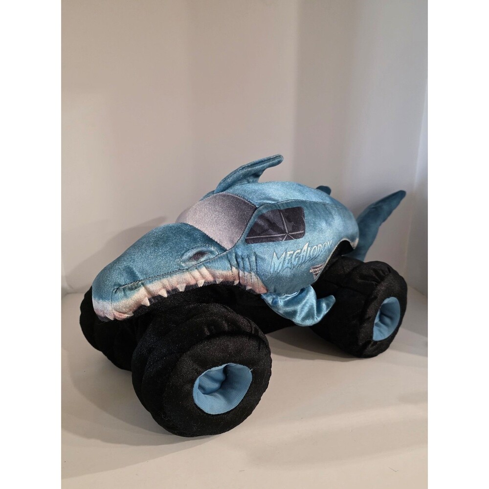 Monster Jam Megalodon Plush Shark Truck Blue 17 Inch Stuffed Toy 2017